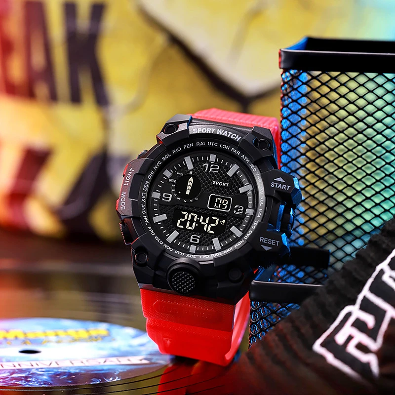 Electronic Watch for Men's and Women's Sports Outdoor Multi functional Electronic Watch