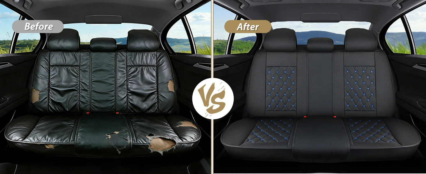 Faux Leather Car Seat Cover Set — product detail 11