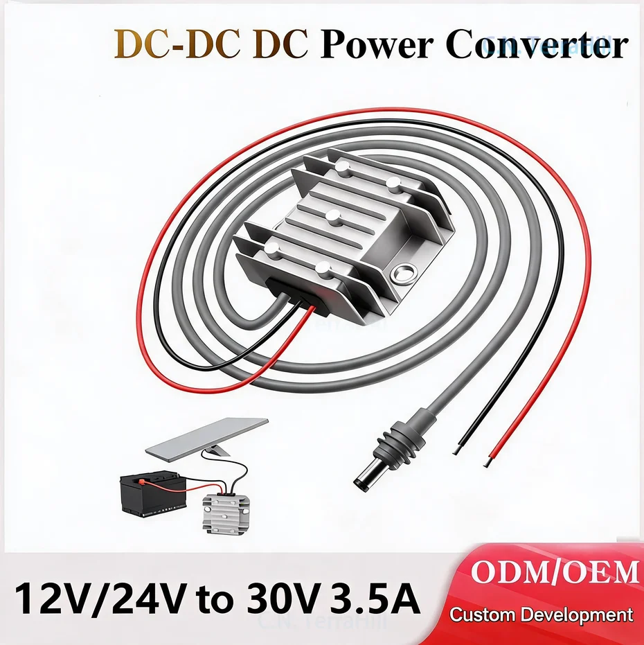 DC-DC Boost Converter 12V to 30V 3.5A, 9-28V Input Step-Up Power Supply Module for LED Driver