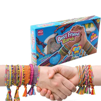 Meisjes Diy Armband Maken Kit Handgemaakte Sieraden Maken Kit Kunst Kleurrijke Kralen Kids Vriendschap Ambachtelijke Kit Kinderen Speelgoed Geschenken