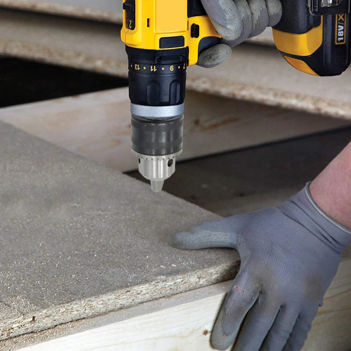 

Set of 5 13MM Drill Chuck Sleeves for Converting Electric Hammer to Drill Electric Wrench to Drill Chuck Adapters