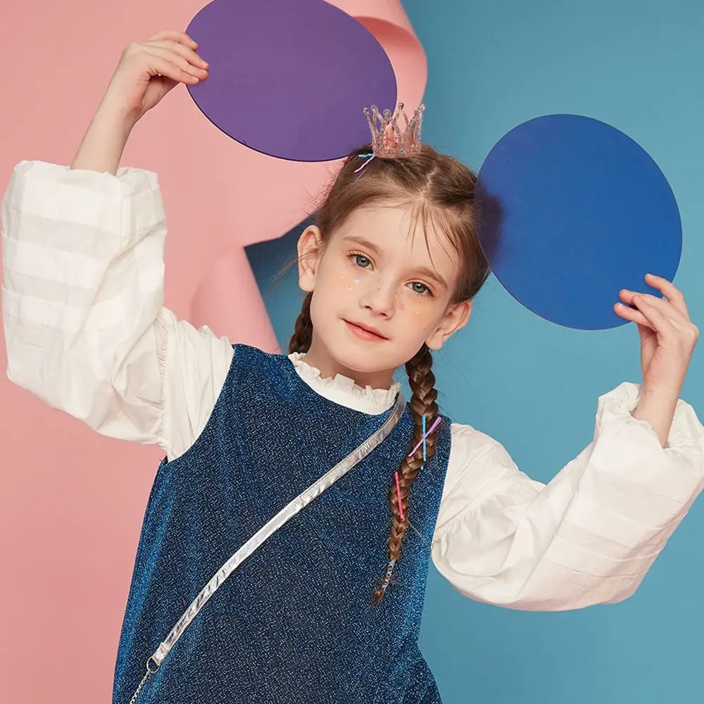 Metal Mini Crown Cake Topper Romantic Cute Crystal Rhinestone Tiara Heart DIY Cake Decoration For Wedding Birthday Party