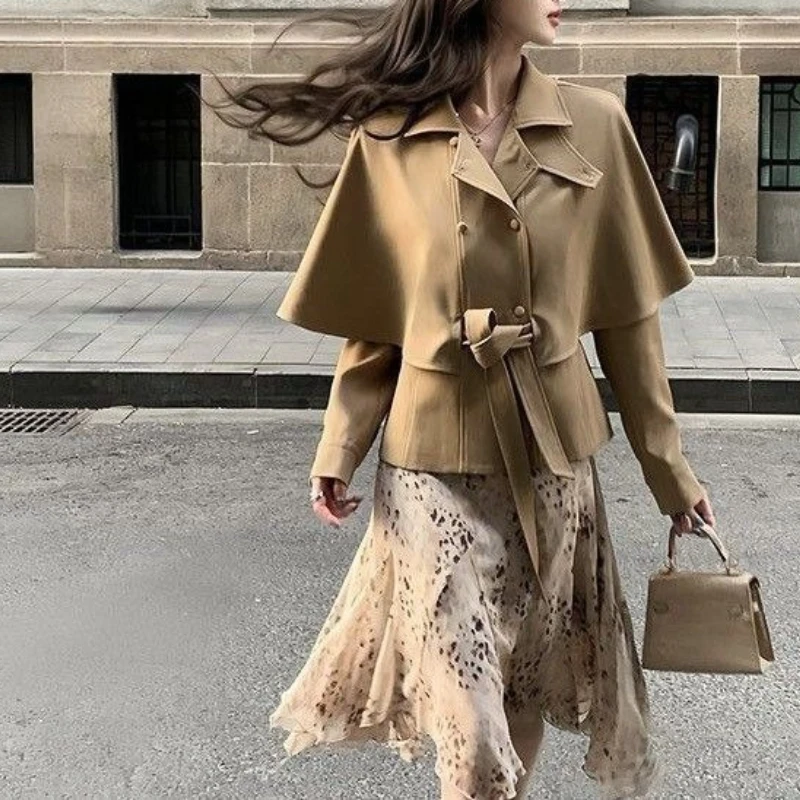 Spring and Summer Leopard Print A-word Chiffon Skirt 2026 New Irregular Floral Versatile and Thin Skirt Mid-skirt