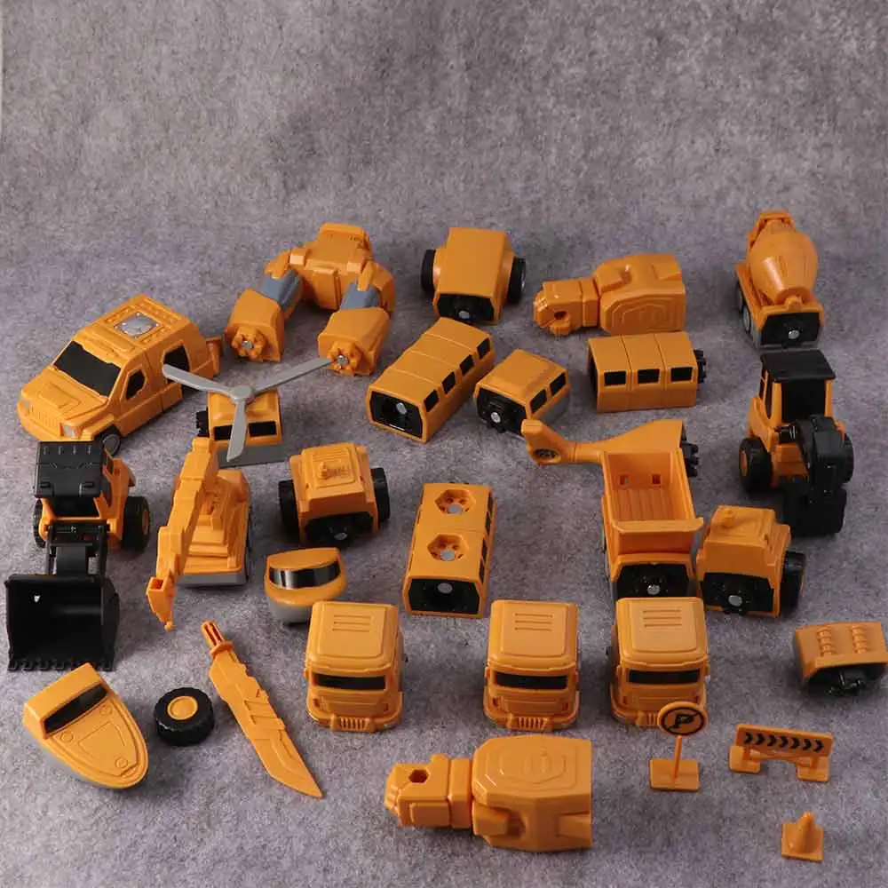 

Deformation Magnetic Transform Engineering Excavator Mixer Detachable Assembly Engineering Vehicle Truck Car Combination