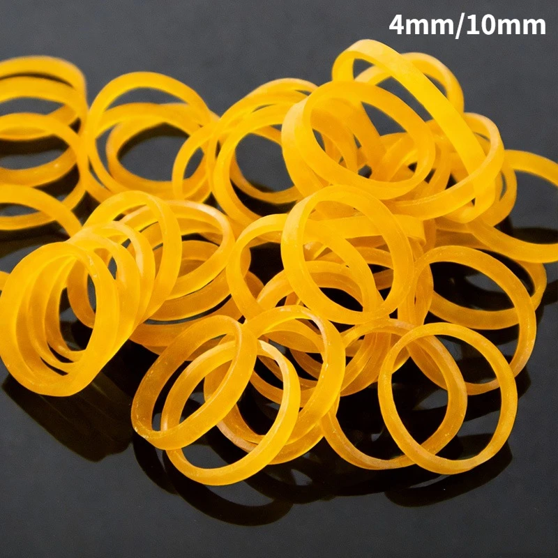 4/10mm Rubber Bands Extra Thick Wide Strong Elastic Bands Cord Fasteners for Survival Camping Fishing Sewing Office Stationery