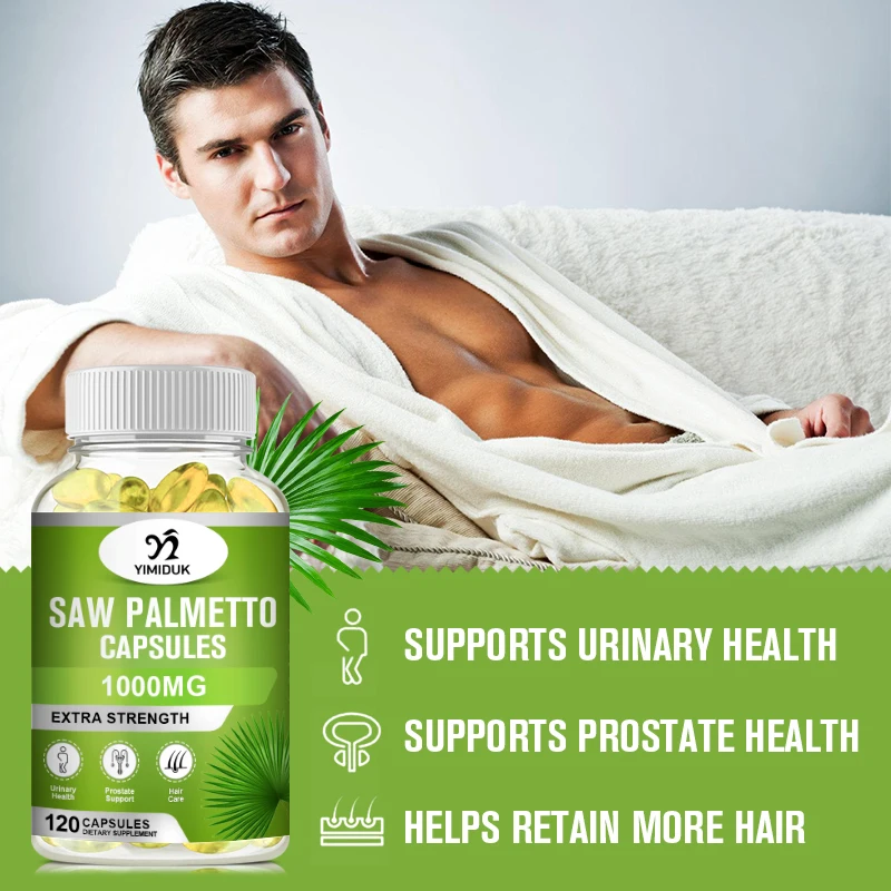 Saw Palmetto Prostate Supplements for Men To Extenze Youth & Reduce Prostate Inflammation Reduce Balding & Hair Thinning