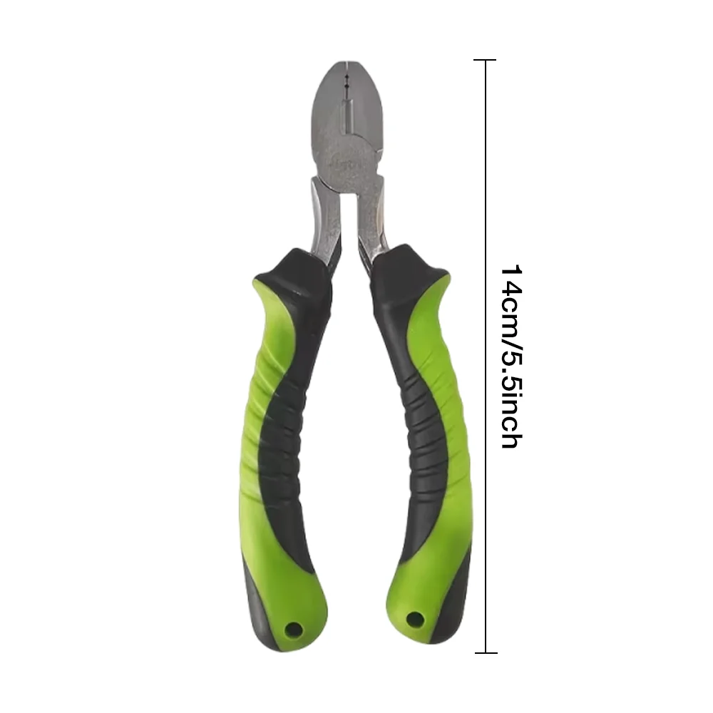 Multi-Functional Fishing Pliers, Fishing Line Crimping Pliers, Chod Hook Remover, Includes 30 0.6mm and 30 0.7mm Crimping Rings