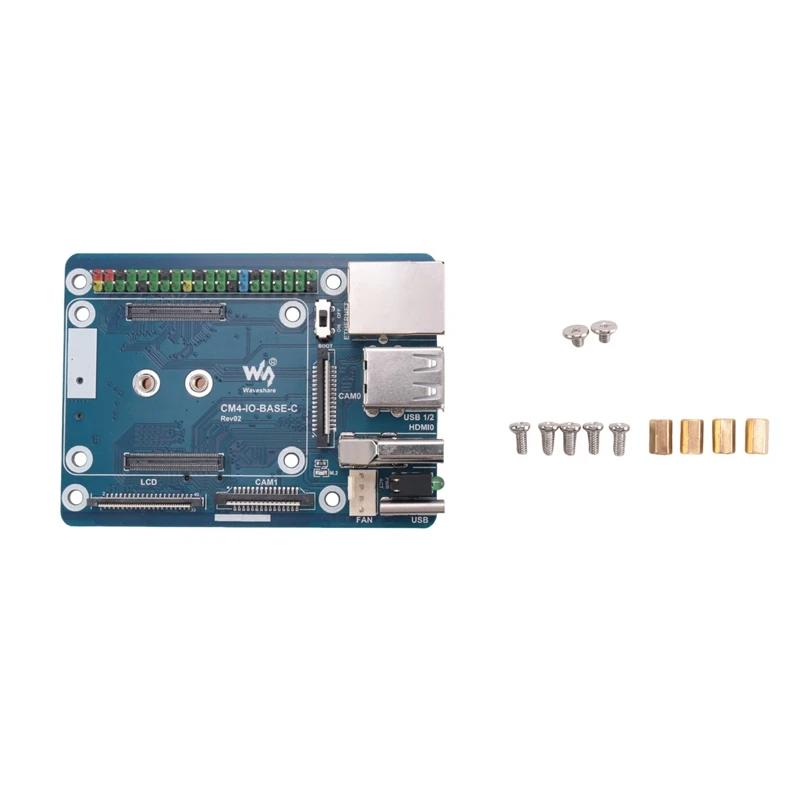 

Hot Waveshare For Raspberry Pi CM4 Expansion Board CM4-IO-BASE-C For Raspberry Pi Compute Module 4 Core Board Base Plate