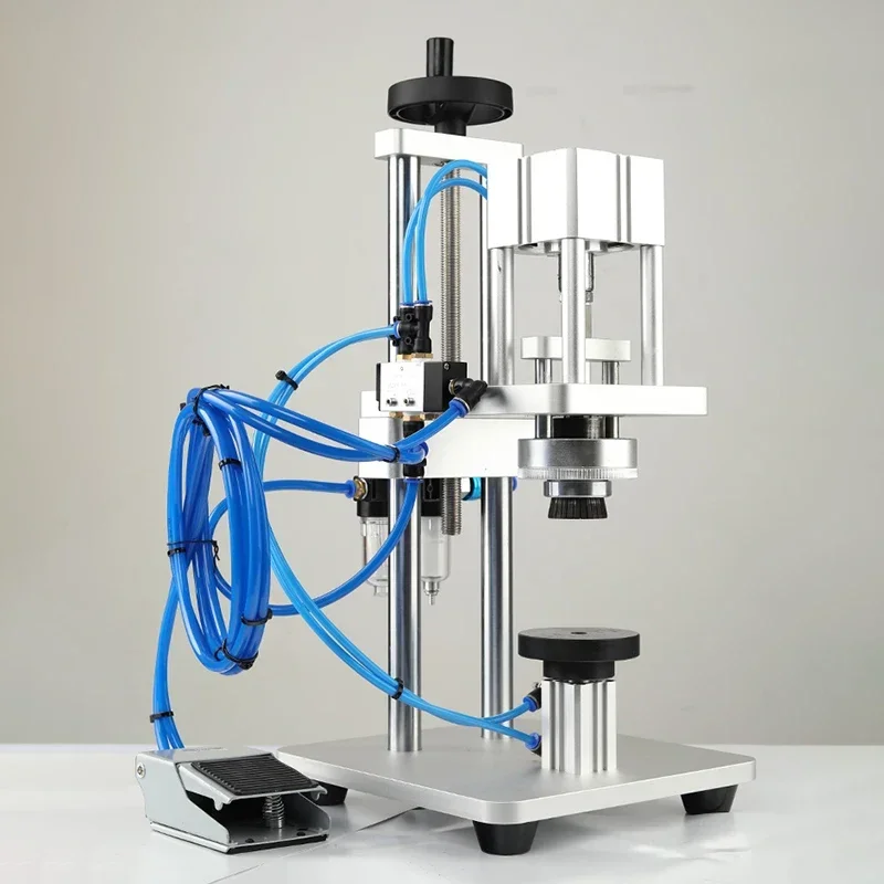 Spray Bottle Capping Machine 20mm 18mm 15mm 13mm Diameter Automatic/Pneumatic Liquid Bottles Capper for Packaging Equipment Set