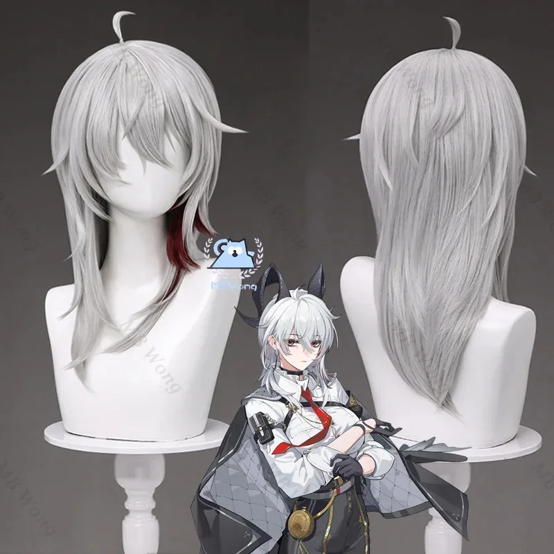 

CyGame Wuthering Waves Zani Cosplay Prop Wig Gray Horn Hair Bank Ragunna Rinascita For Halloween Party Women Girls Carnival