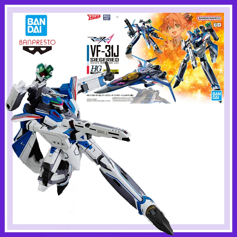 Genuíno novo e fechado bandai banpresto macross delta hayate immelmann anime figuras de ação modelo decoração ornamentos