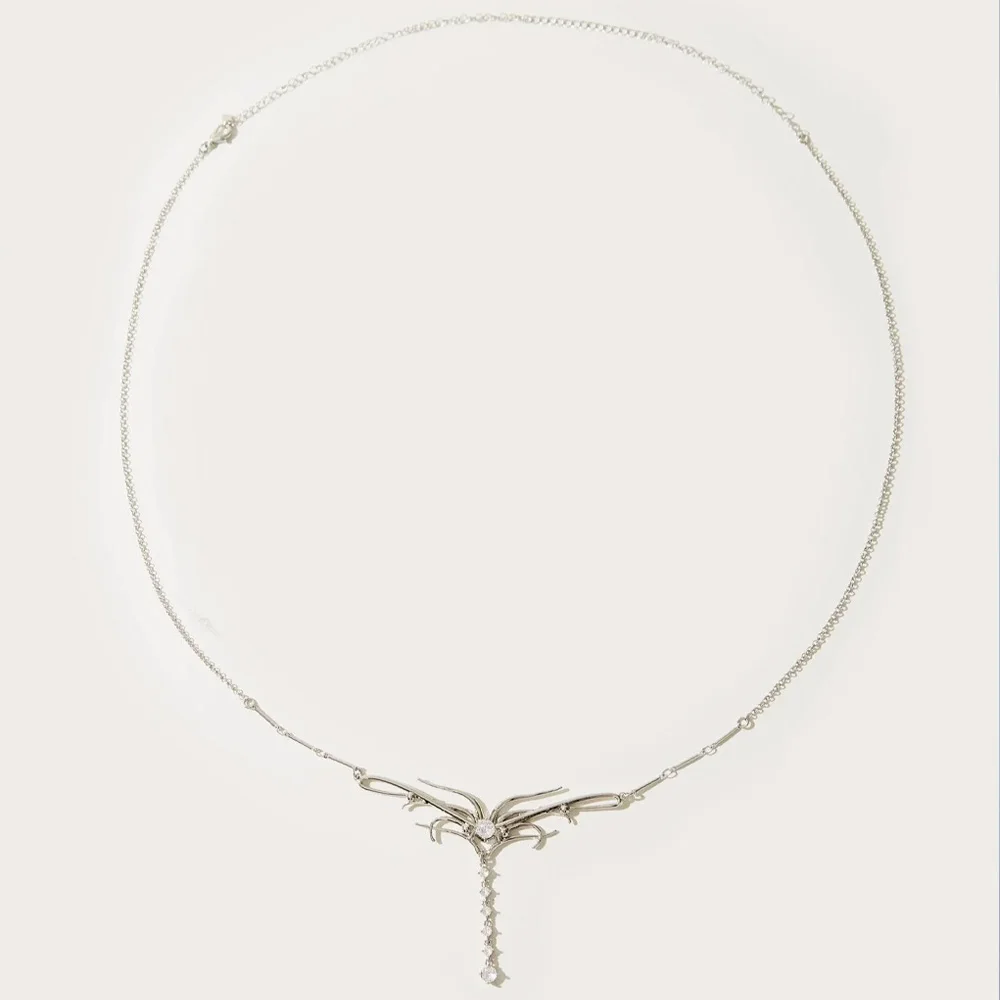 Stonefans Simple Rhinestone Tassel Waist Chain Body Jewelry for Women Sexy Belly Waist Chain Harness Body Accessories Gift