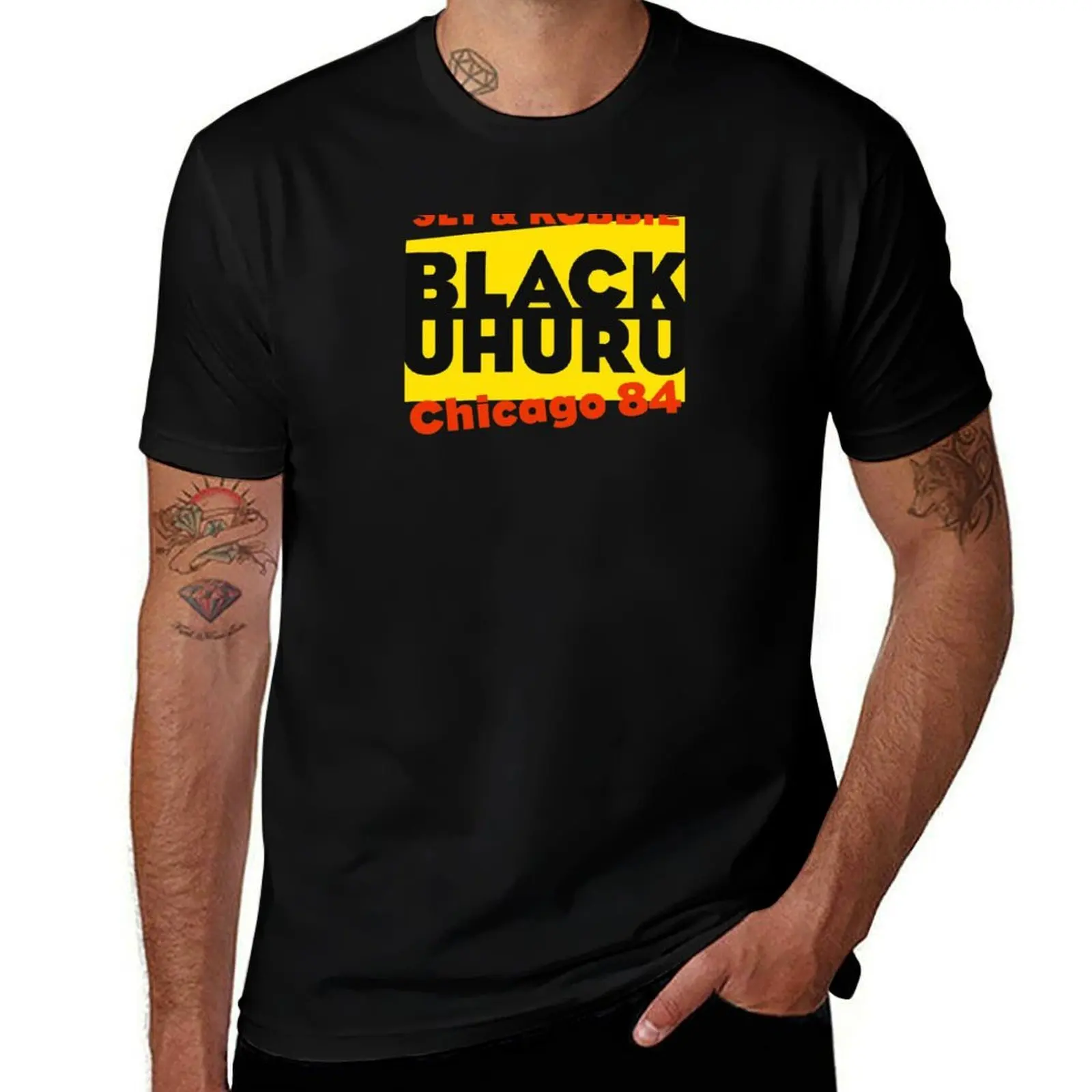 

Sly&Robbie Black Uhuru Chicago 84 T-Shirt fashion shirts quick-drying funny meme t-shirts sublime vintage t shirt men