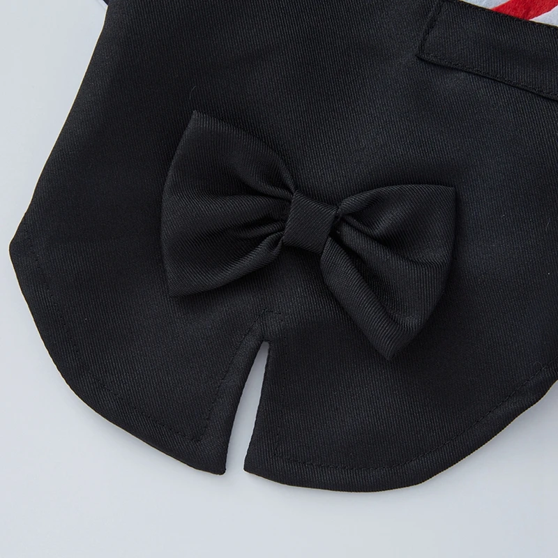 Dog Tuxedo Formal Shirt Suit Bow Tie Costume for Small Medium Dogs Cats Puppy Costume Pet Wedding Party Gentleman Clothes