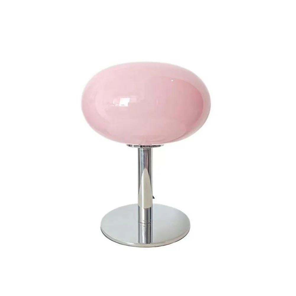 

Cute Bedside Table Lamp 3 Color Dimmable Aesthetic Lollipop Glass Bedside Lamp USB Charge LED Glass Lamps For Bedroom