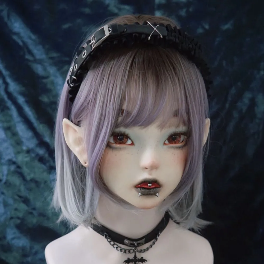 

Spice Girl Hair Accessories for Women Punk Pleated Headband Y2K Personalized Leather Buckle Headband Goth Leather Headband