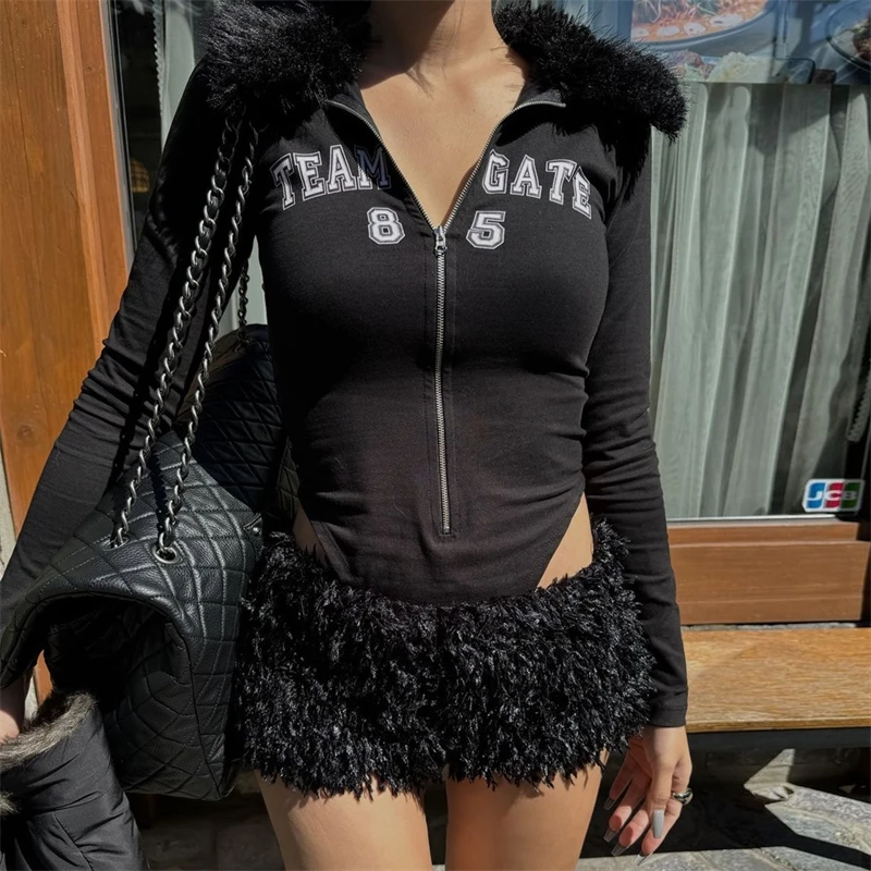 Leuke witte mini-jurk 2-delige bal pluizige tule galajurken met veren fotoshootjurk dames formele outfitsets