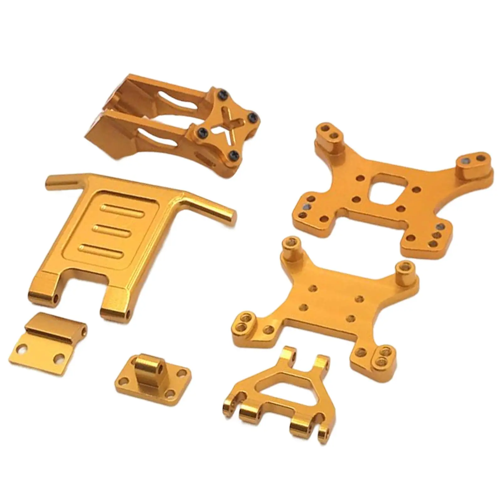 

Комплект металлических деталей для тюнинга радиоуправляемых моделей: передние и задние кронштейны амортизаторов для Wltoys 124018 124019, масштаб 1/12, для хобби-моделей автомобилей, грузовиков, багги