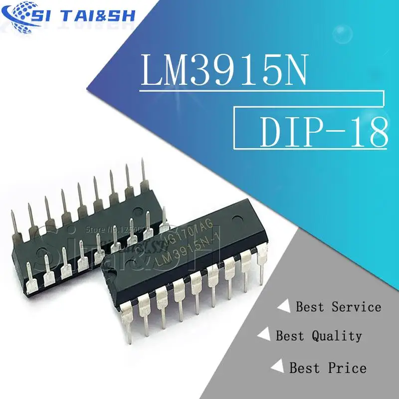 5pcs/lot new LM3915N-1 DIP-18 LM3915N LM3915 IC LED bar graph display driver