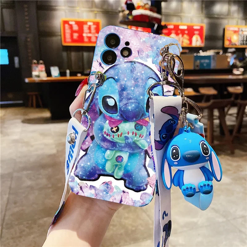 Cartoon Cute Blue Stitch Tpu Case For iPhone 12 Pro Max 13 11 14 Pro XS Max XR X 6 6S 7 8 Plus SE Mini Cover