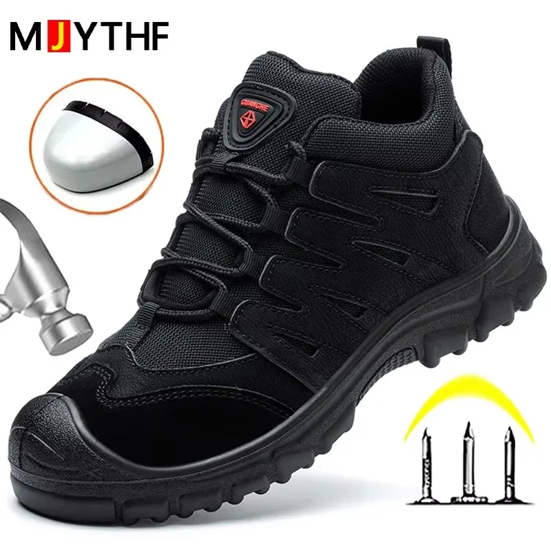 

Men Indestructible Shoes Anti-smash Anti-puncture Safety Shoes Composite Toe work Sneakers Protective Shoes 6KV Insulation Shoes