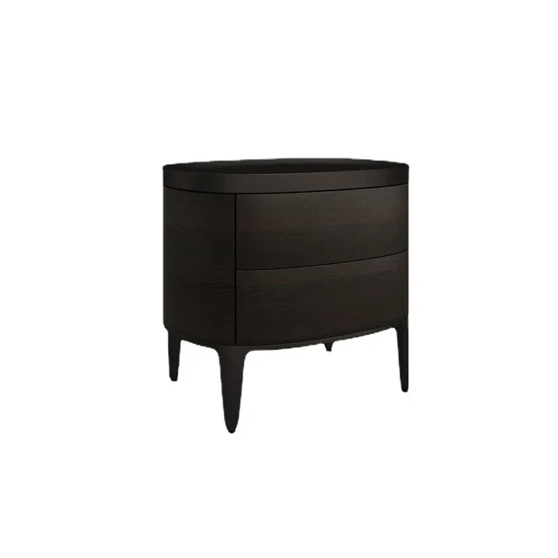 

Minimalist solid wood paint bedside table solid bedroom storage rack storage cabinet