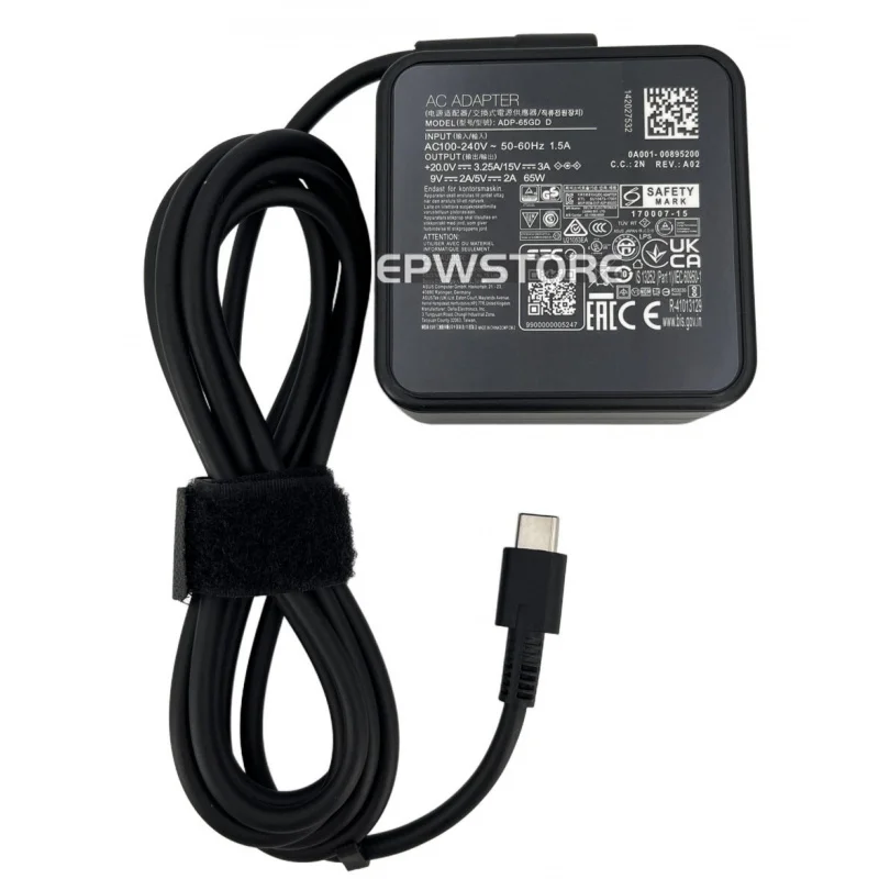 

Зарядное устройство переменного тока DW 65W 3.25A для Asus Vivobook 18 M1807HA M1807HA-S8098WS Type-C