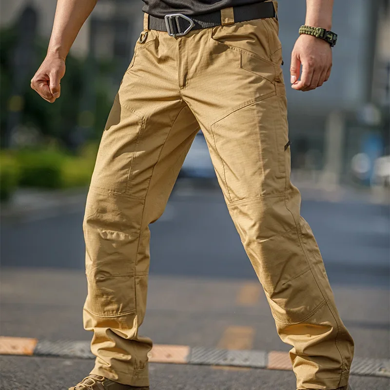 Army Field Tactical Combat Pants Men Outdoor Waterproof Climbing Hiking Pants Male Work Military Cargo Trousers Overalls Upgrade