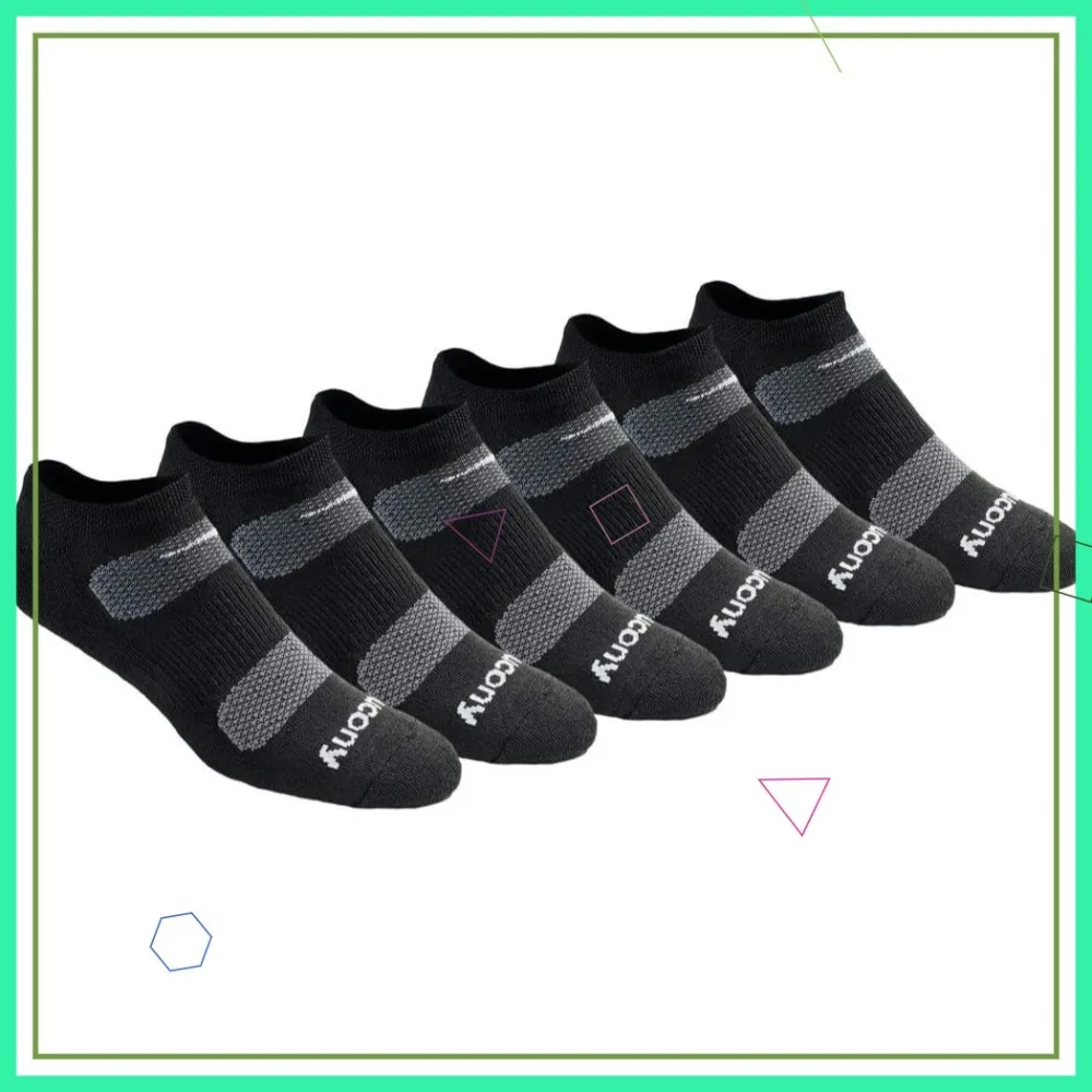 

Moisture-Wicking Mesh No-Show Socks for Men, 6/12/18 Pairs, M-XXL