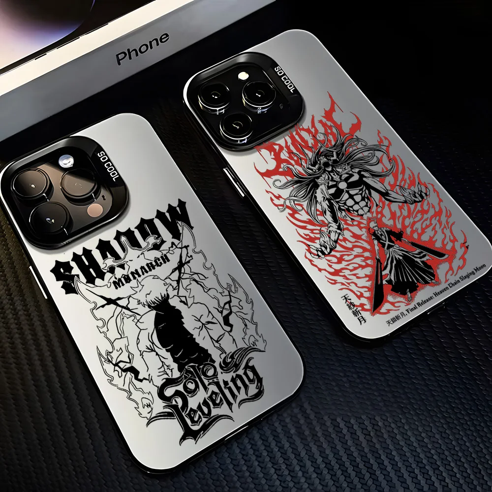 Anime Solos Levelings Phone Case For iPhone 17 16e 16 15 14 13 12 11 mini Pro Max X XR XSMAX 8 7 Air Plus Anti Fall Matte