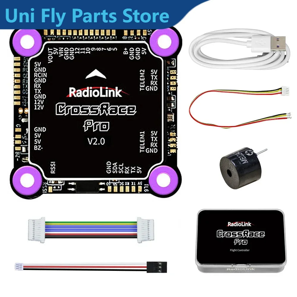 UniFlylink CrossRace Pro Flight Controller APM Betaflight 12CH Output, 5V 12V Dual BEC, OSD Integrate For 2-8 Axis RC FPV P