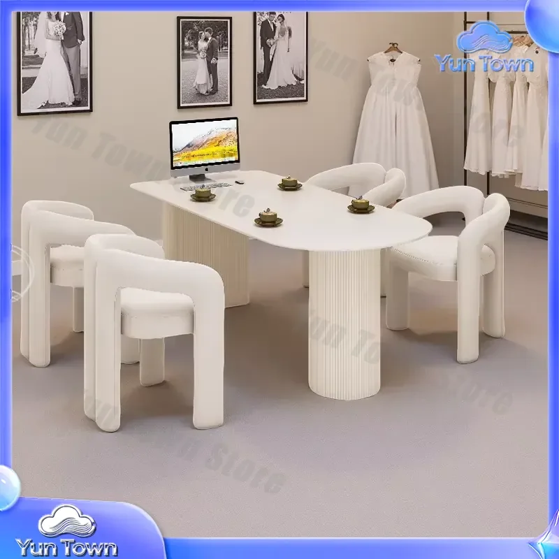 Portable Waterproof Metal Dining Table Set with 6 Chairs for China Custom Modern Home Office Use Environmentally Friendly
