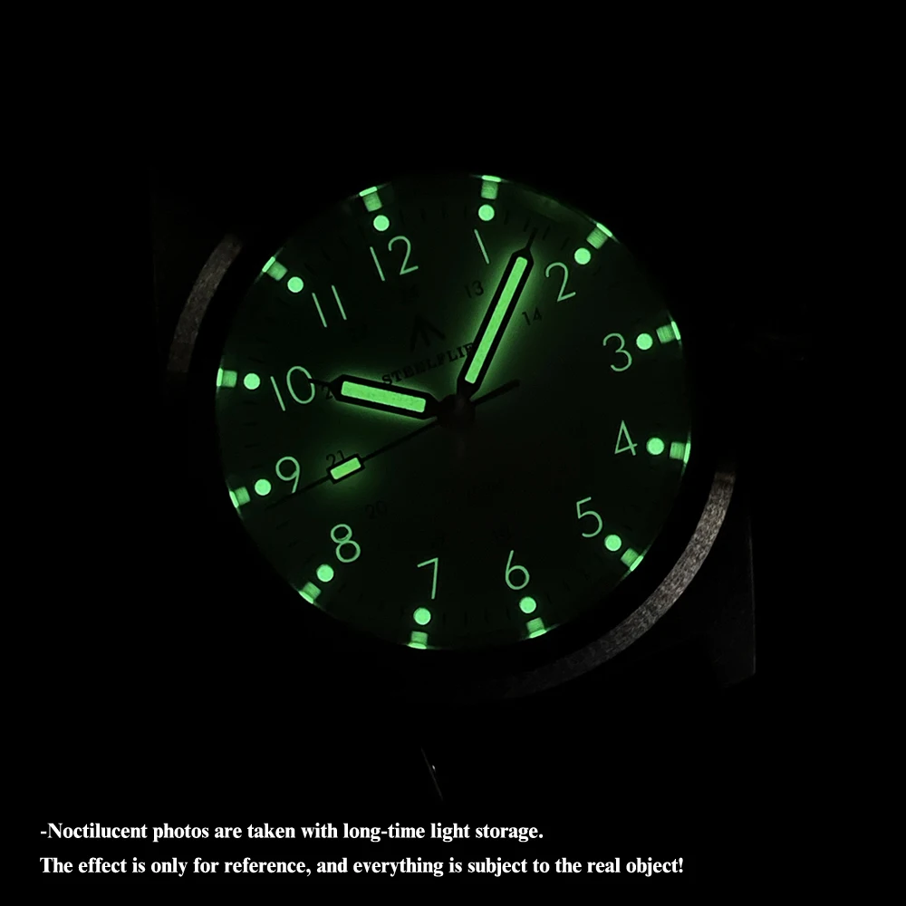 STEELFLIER Official SF744T Men Quartz Watch VH31 Mute Movement 200M Waterproof Super Luminous Business Fashion Watches For Male