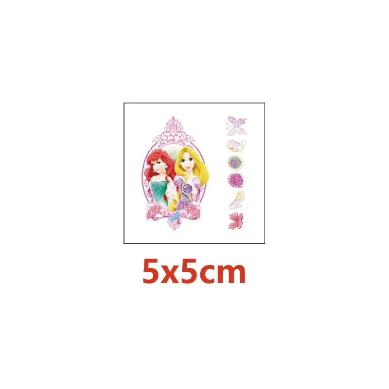 Disney Princess Cinderella Jasmine Tattoo Sticker Waterproof Sticker Funny Kids Girls Birthday Party Decorations Gift Toys