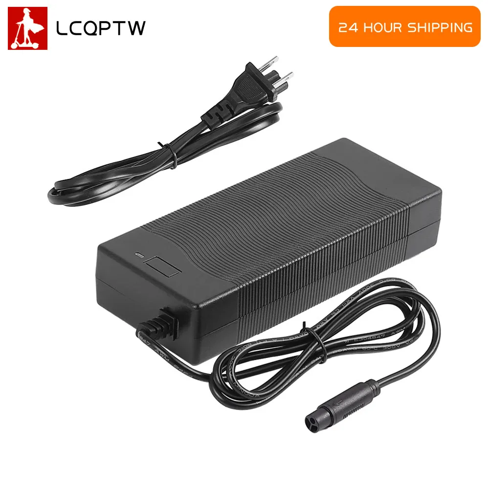 

Зарядное устройство для литиевой батареи 54,6 В, 2 А для электрического скутера KUGOO Kukirin G2 PRO DB, 3-контактный разъем, адаптер питания, зарядные устройства