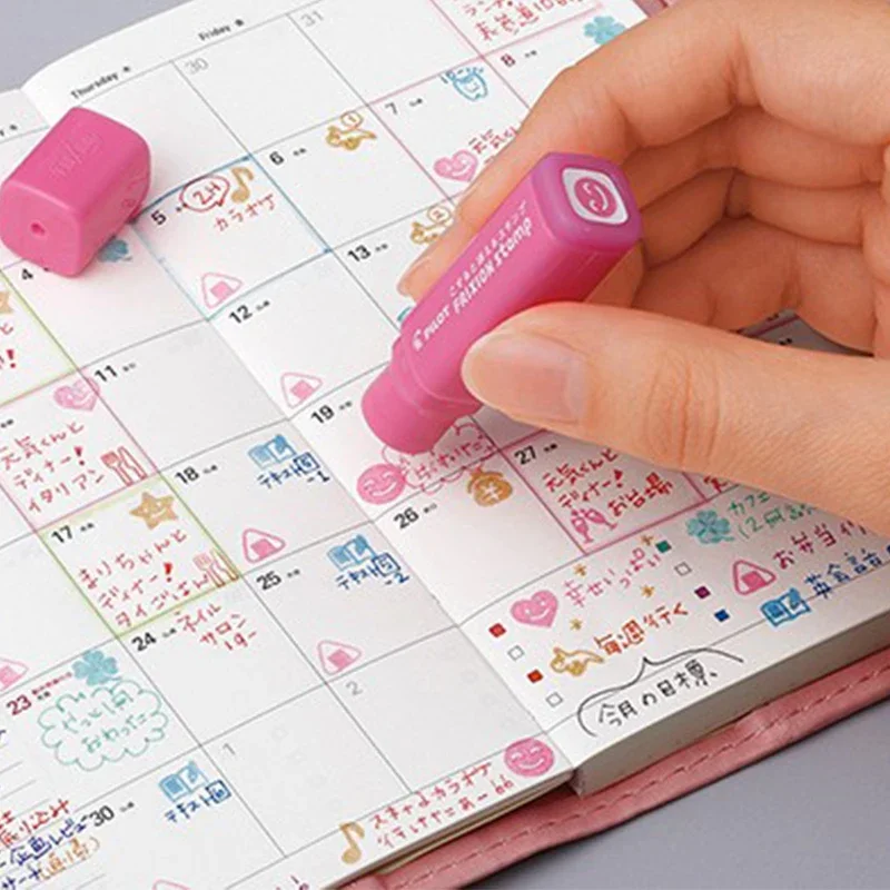 Pilot Frixion Stamp 6pcs/lot  Available Cute Stamps Eraserable School Supplies Korean Stationery view 5