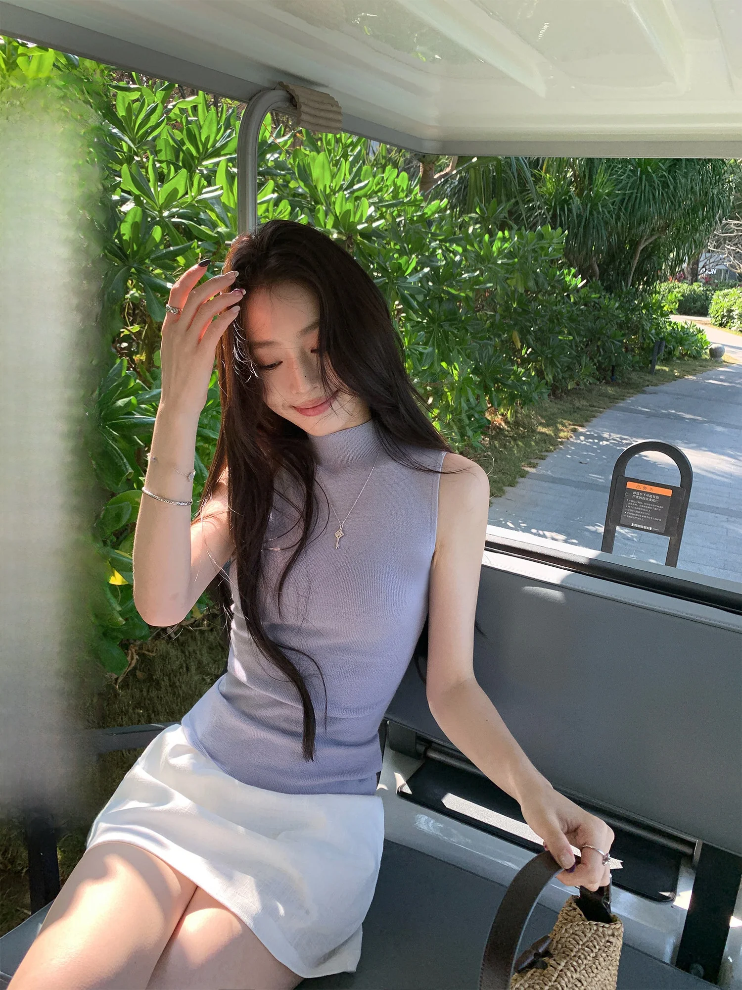 

Женский вязаный жилет Pusumede из 100% шерсти с высоким воротником, приталенный, верхняя одежда, топ