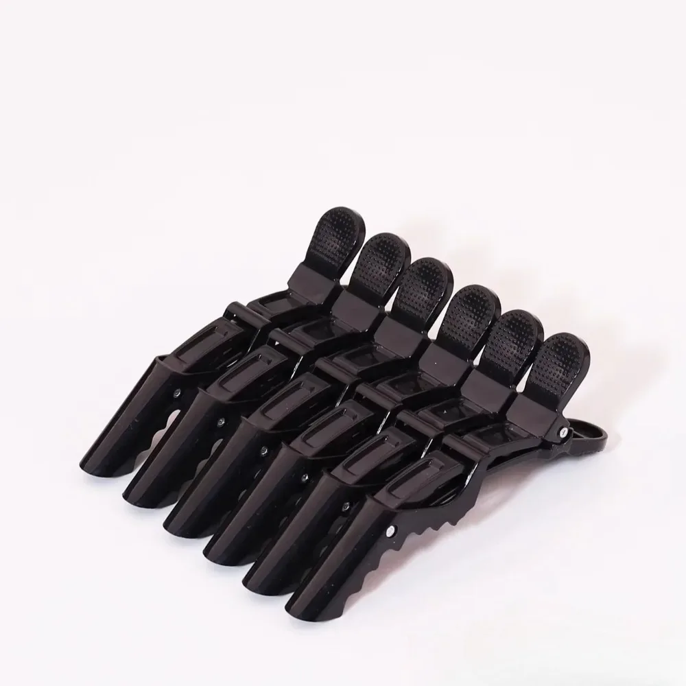 6PCS Hair Clips for Styling Sectioning, Wide Teeth Design Professional Salon Perming Crocodile Clip Partition Positioning Clip