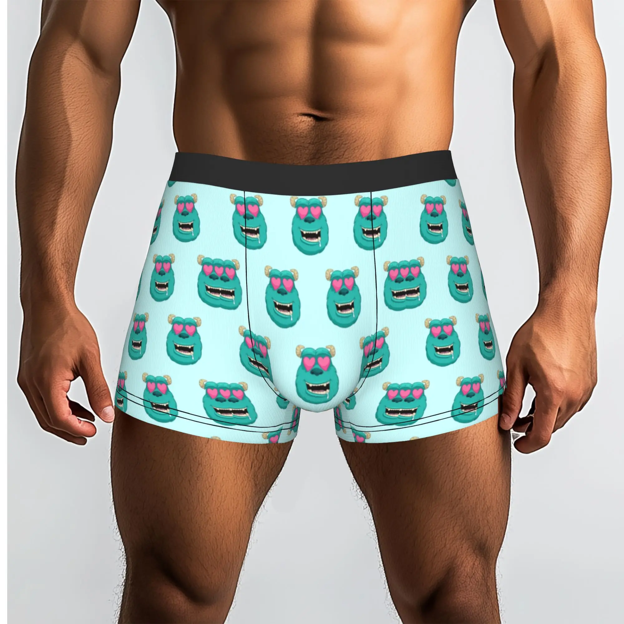 Customized Novelty M-Monsters Anime University Boxers Shorts Panties Men's Underpants Breathable  Briefs Underwear