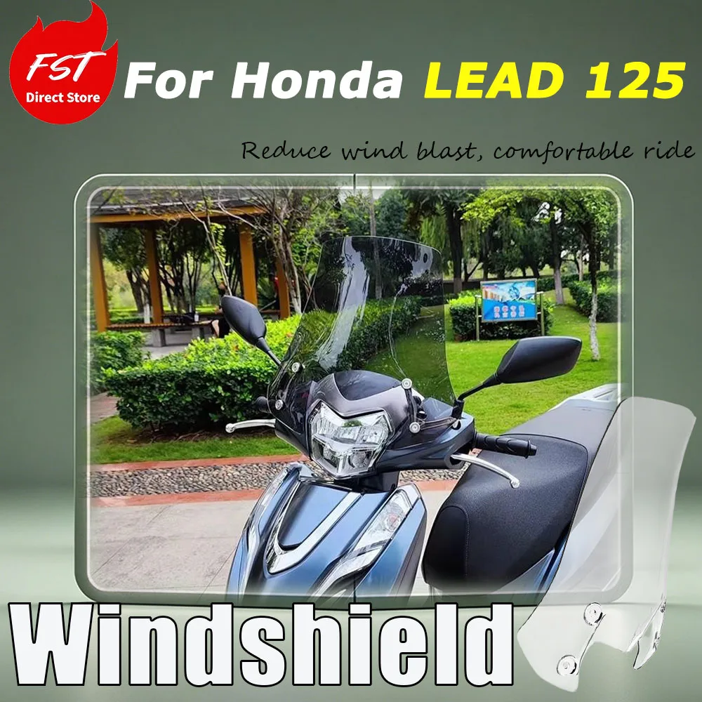 For Honda LEAD 125 Special modification accessories for the front windshield of the vehicle Reduce wind blast