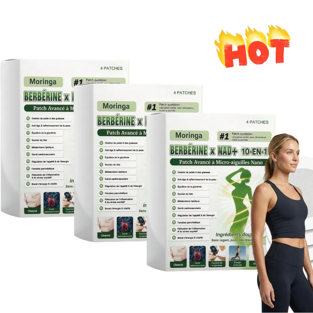 1-10pcs Nano Micro‑Needle Body Care Patches Moringa Berberine NAD+ Formula Gentle Skin Absorb Patches Daily Wellness Management