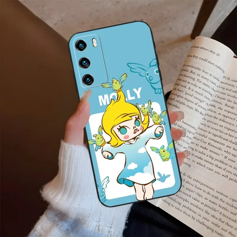 Molly DIMOO Cute Girl Phone Case For Huawei P40Pro P30 P50 P20 P10 P9 Pro Plus P8 P7 Psmart Z 2022 Nova 8 8I 8PRO 8SE Back Coque