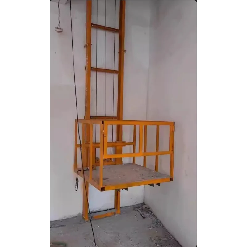 Warehouse factory  fixed freight elevator household small lifting platform electric hydraulic simple freight elevator