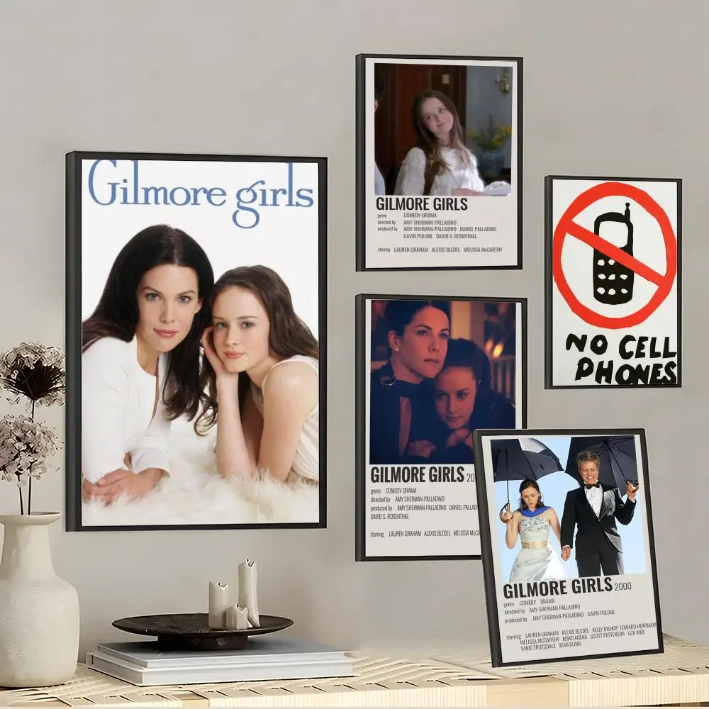 Gilmore Girls Tv Play American Family Comedy Painting Calligraphy HD Print Art Core – Unframed, Vibrant Wall Art, Ideal for Home