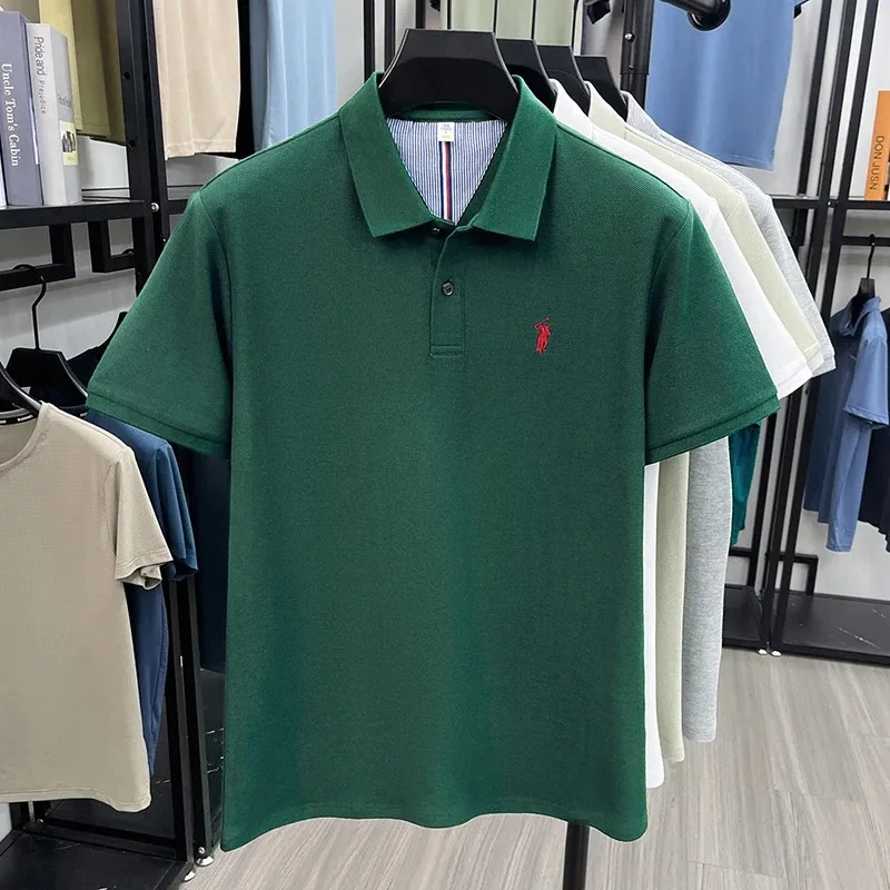 100% Baumwolle Kurzarm Polo Shirt Herren Sommer Mode High-End Marke Hot Verkauf Paul Stickerei Golf Tops Freizeit Business T-Shirt – Detail 7