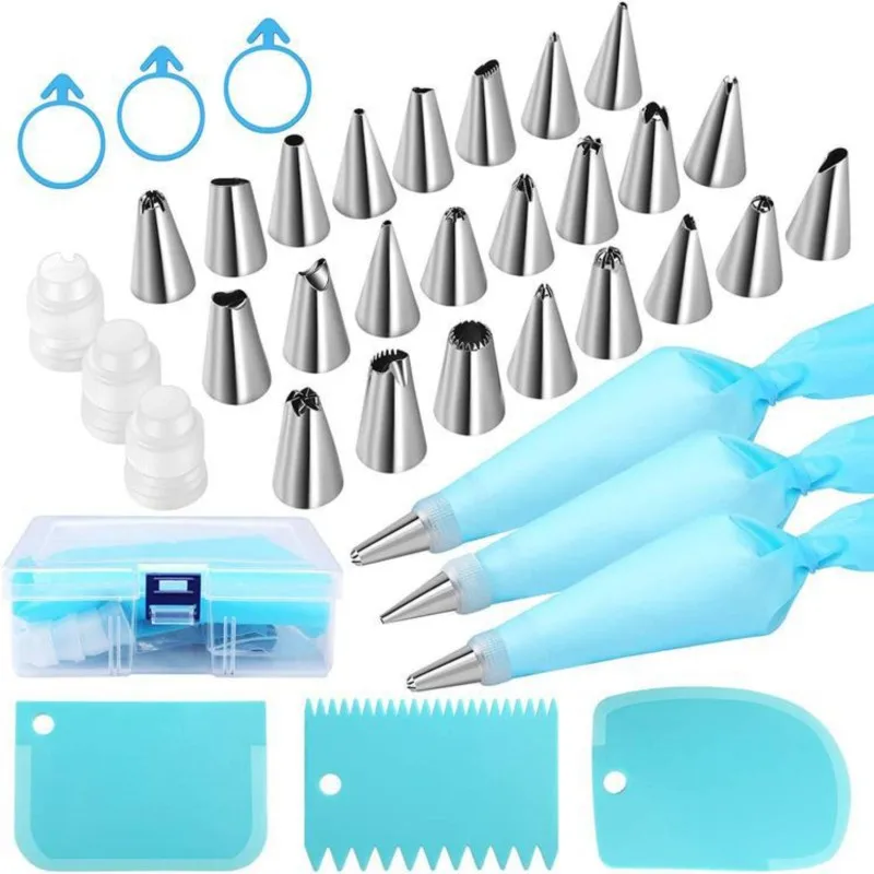 

36PCs Cake Decoration Nozzle Cake Decoration Tool Decoration Bag Scraper Silicone Mold For Pastry Cake Decoration Accessories