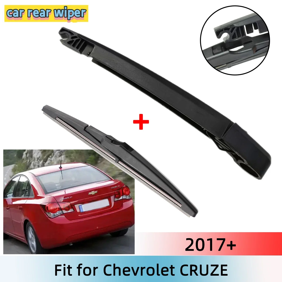 

Rear Wiper Blade & Arm Set Kit For Chevrolet CRUZE 2017+ Windshield Windscreen Rear Window