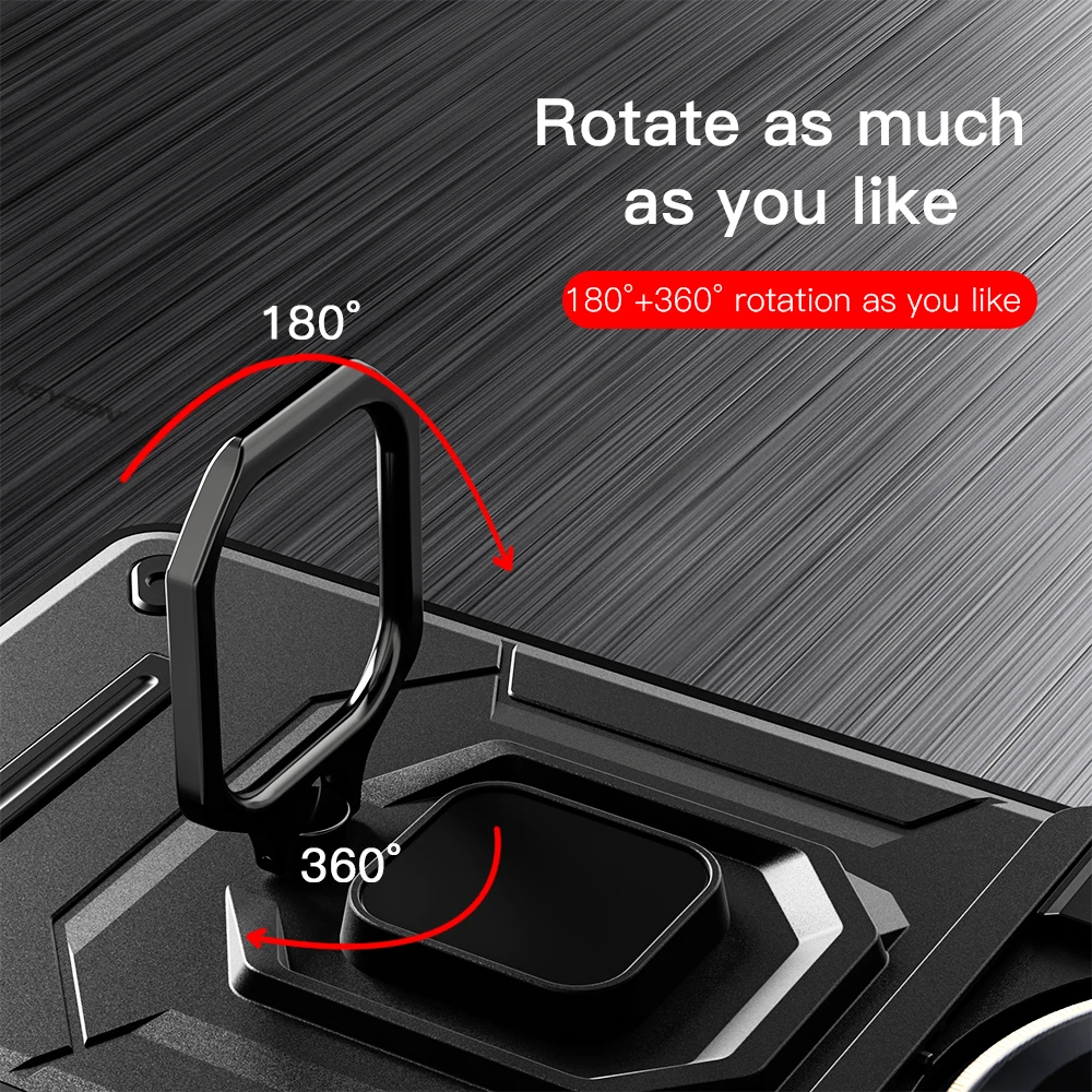 KEYSION Shockproof Case for HONOR X9c 5G Magic7 Lite 5G Slide Camera Lens Protection Ring Stand Phone Cover for Honor X60 Pro 5G