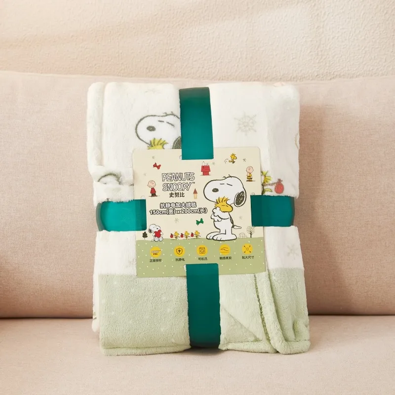 YOUMAI Snoopy Thick Blanket Kawaii Japanese Cartoon Multi purpose Winter Warmth Skin friendly Anti static Blanket Exquisite Gift