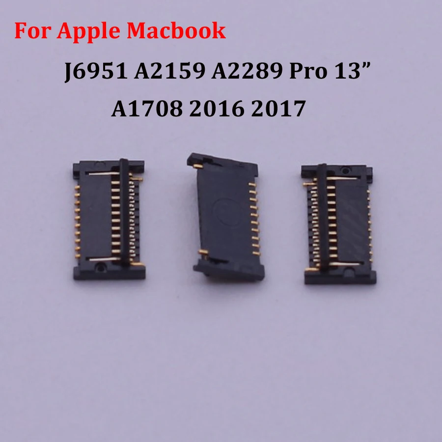 1-10Pcs Battery Flex Contact Clip Plug FPC Connector On Mainboard For Apple Macbook J6951 A2159 A2289 Pro 13